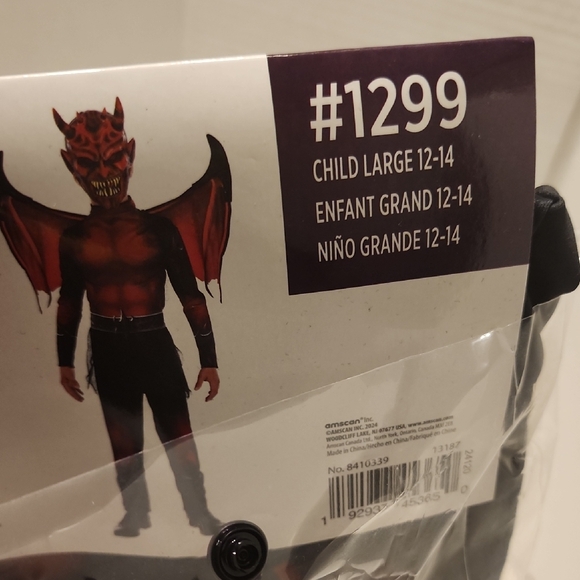 Devil Costume for Kids - Red and Black - Picture 4 of 5